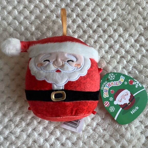 Set of 3 Kellytoy Squishmallows Christmas Ornaments Tree Santa Snowman Plush Toy - Picture 6 of 9